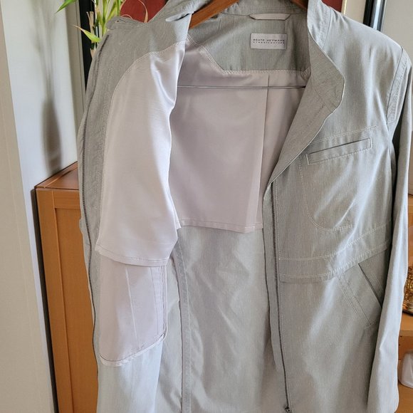 Beate Heymann Street Couture Taupe Grey Metallic Jacket EU 38/US 8 - Picture 9 of 15